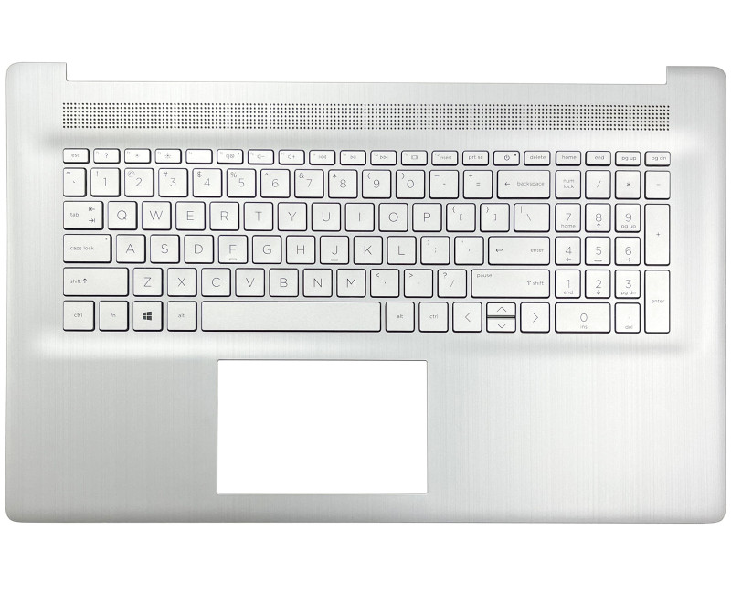 HP 470 G8, 470 G9, 17-CN, 17-CP, 17S-CU, TPN-L140, backlit US keyboard palmrest silver - additional view 
