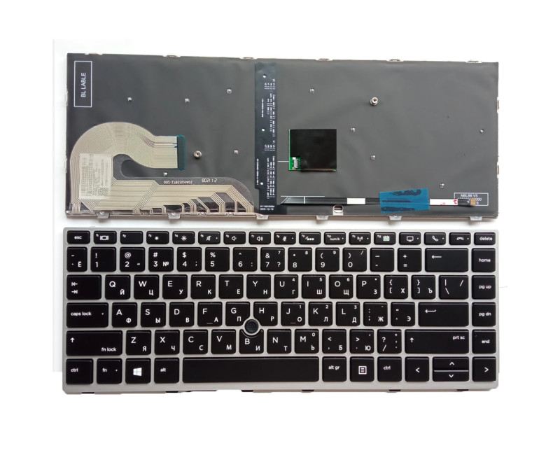 HP 745 G5 745 G6 840 G5 840 G6 backlit Russian RU keyboard - additional view 