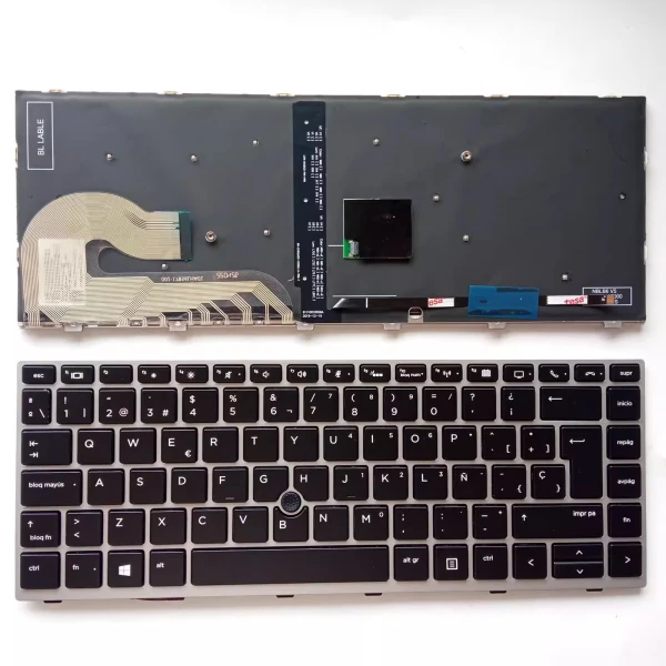 HP 745 G5 745 G6 840 G5 840 G6 backlit Spanish SP keyboard - main product image