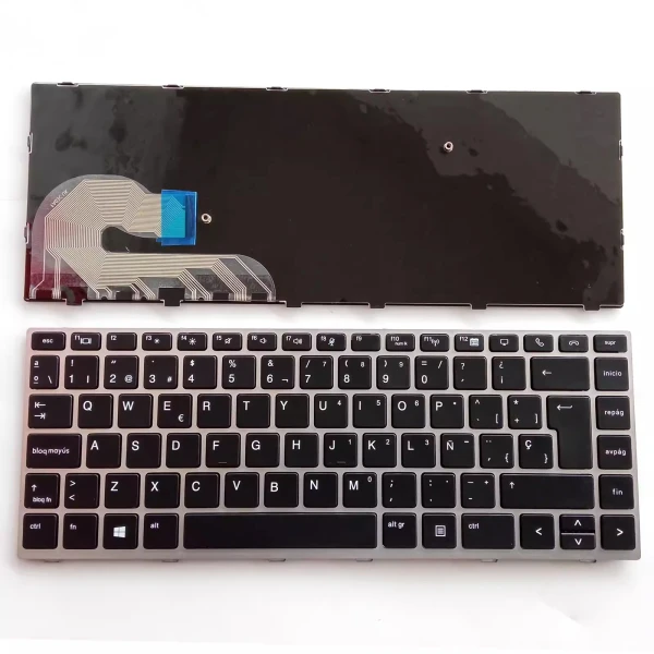 HP 745 G5 745 G6 840 G5 840 G6 silver Spanish SP keyboard - main product image