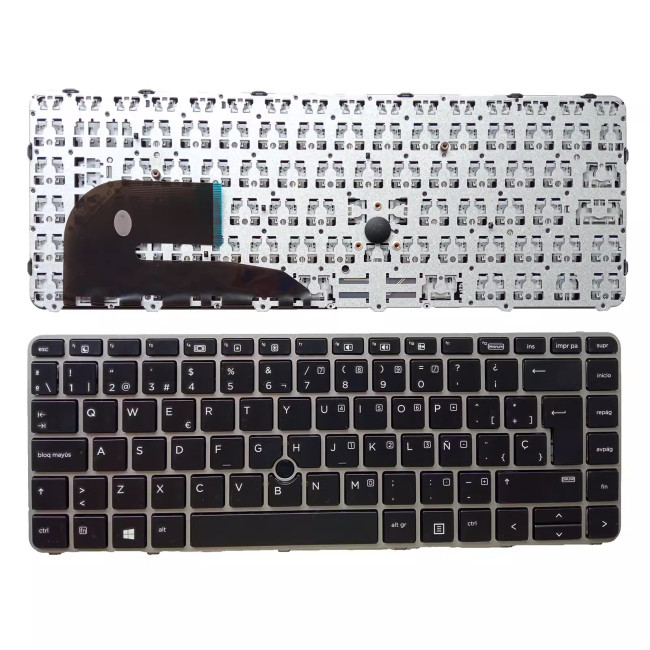 HP 840 G4 745 G4 745 G3 840 G3 silver Spanish SP keyboard - main product image