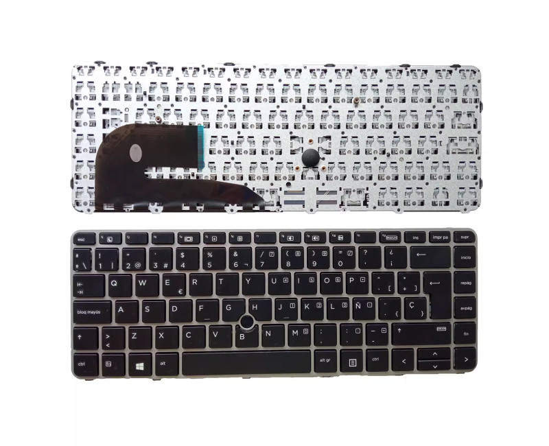 HP 840 G4 745 G4 745 G3 840 G3 silver Spanish SP keyboard - additional view 