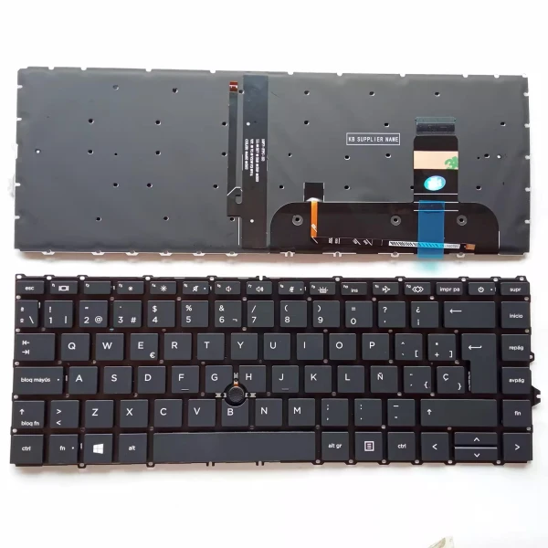 HP 840 G7 840 G8 845 745 G7 G8 backlit Spanish SP keyboard - main product image