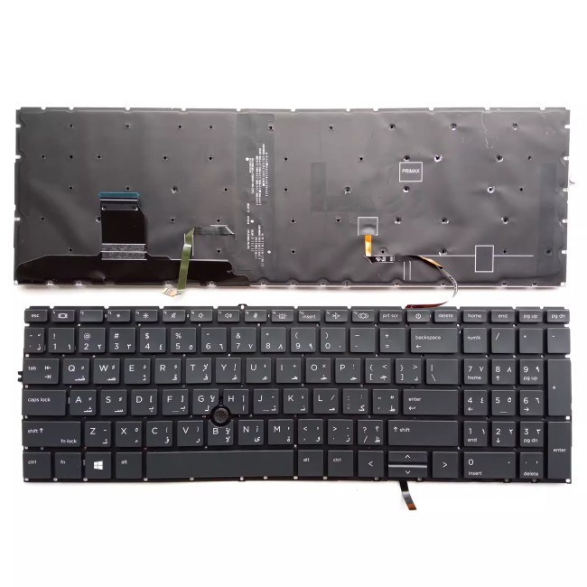HP 850 G7 850 G8 855 750 755 G7 G8 backlit Arabic AR keyboard - main product image