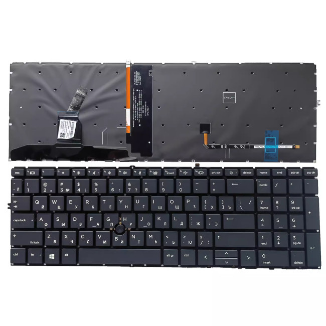 HP 850 G7 850 G8 855 G7 855 G8 backlit Russian RU keyboard - main product image
