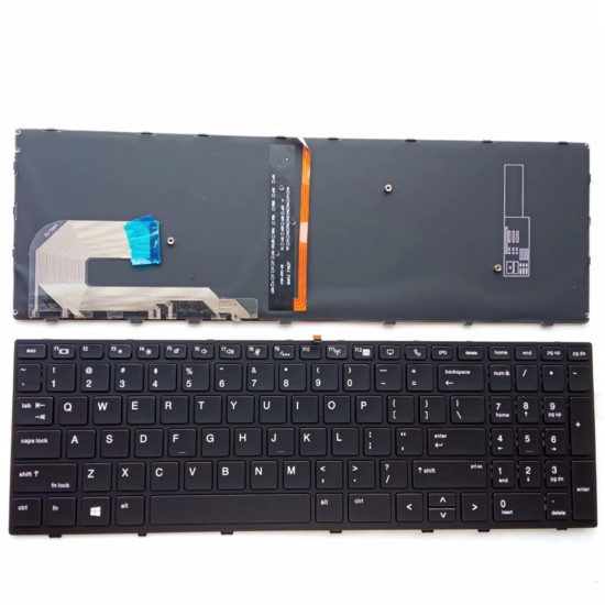 HP EliteBook 855 850 G5 G6 750 755 G5 Zbook 15U G5 G6 backlit US keyboard black - main product image
