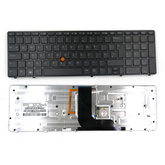 HP 8560W 8570W backlit UK keyboard - main product image