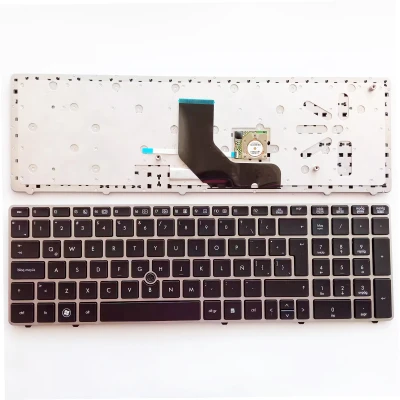 HP 8560p 6560b 6565b silver Latin LA keyboard