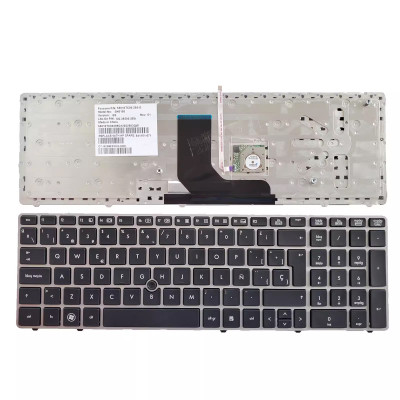 HP 8560p 6560b 6565b silver Spanish SP keyboard