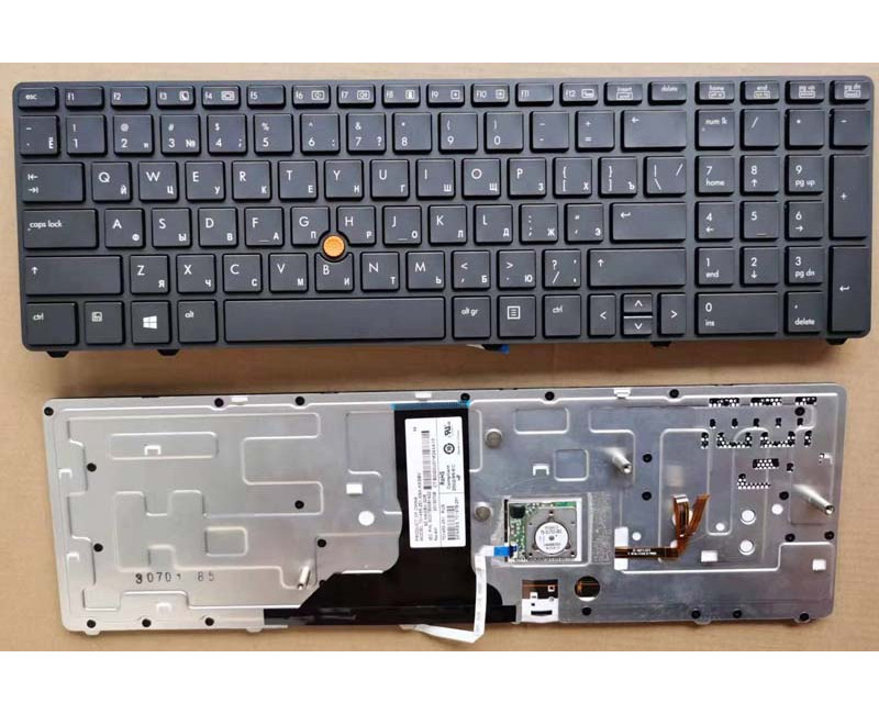 HP 8760P 8760W backlit with trackpoint backlit Russian RU keyboard