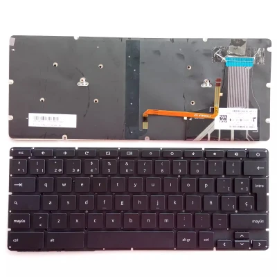 HP Chromebook 13 G1 backlit Spanish SP keyboard