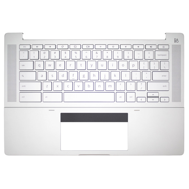 HP Chromebook Pro C640, C645, TPN-Q240, M35769-001, US keyboard palmrest silver - main product image