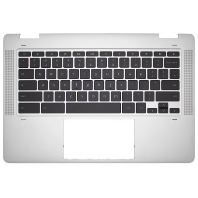 HP Chromebook X360 14A-CA, 0GI, M15335-001, US keyboard palmrest black non-touchpad