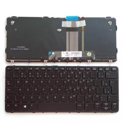 HP Compaq Pro X2 612 G1 backlit Brazilian BR keyboard