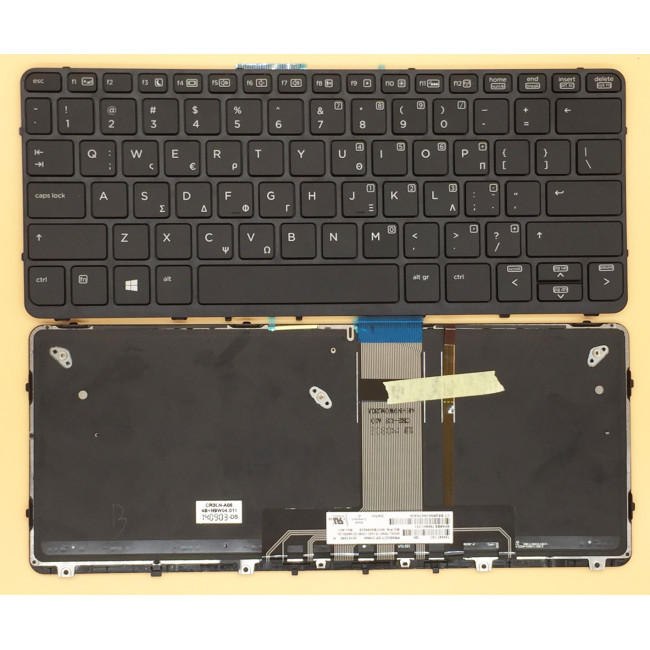 HP Compaq Pro X2 612 G1 backlit Greek GK keyboard - main product image