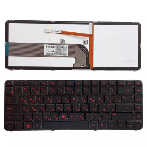 HP DV4-3000 3125 4000 3126 red Russian RU keyboard - main product image