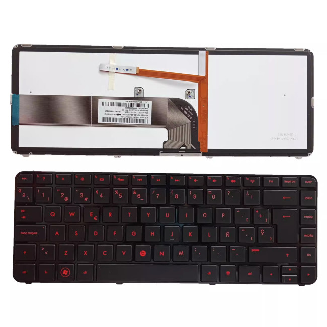 HP DV4-3000 DV4-4000 dv4t-4000 red Spanish SP keyboard - main product image