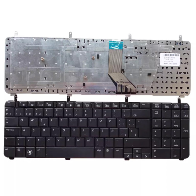 HP DV7-2000 DV7-2100 DV7-2200 DV7-3100 DV7t Spanish SP keyboard - main product image