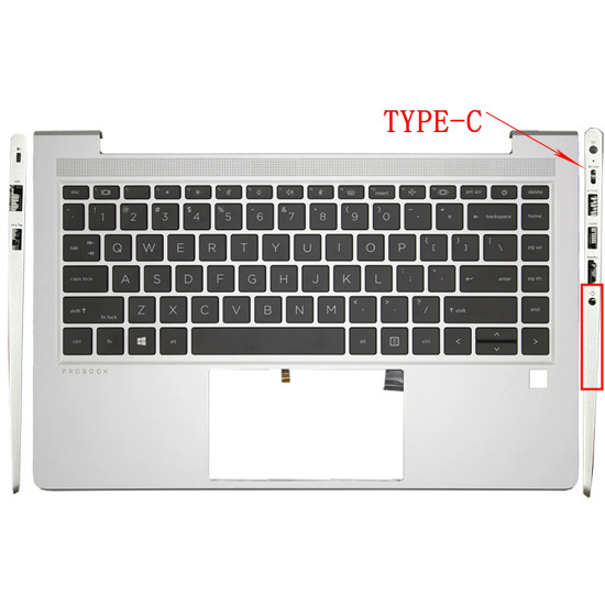 HP ELITEBOOK 440 G8, 440 G9, backlit US keyboard with palmrest - main product image