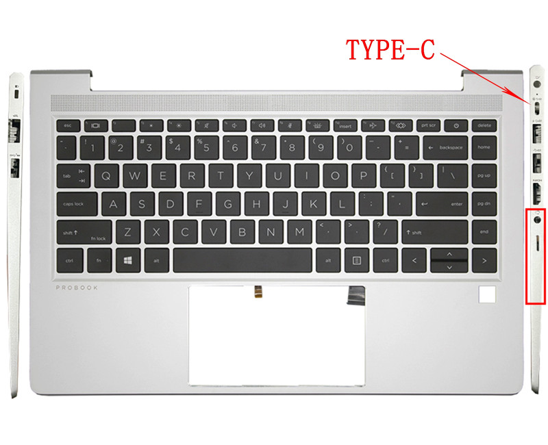 HP ELITEBOOK 440 G8 G9 backlit US keyboard with palmrest SD - additional view 