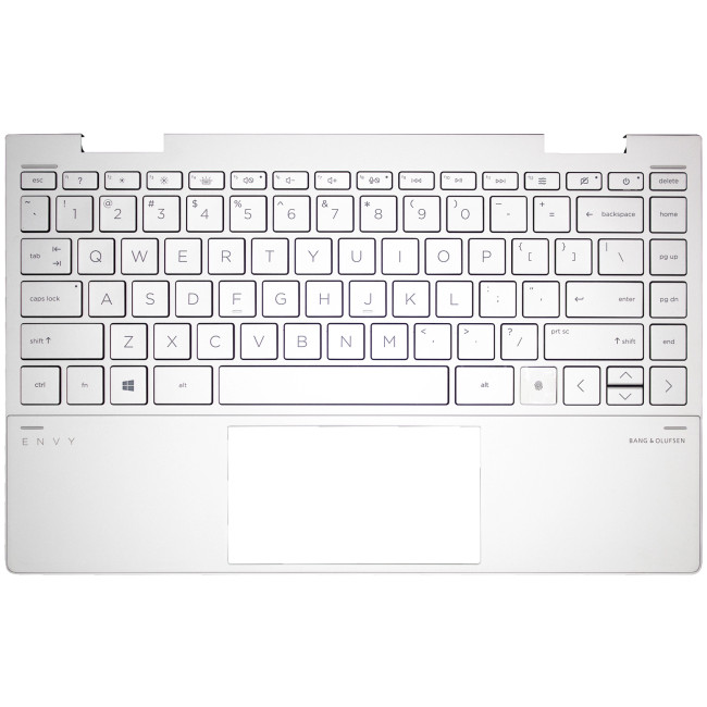 HP ENVY 13-AY, 13-BD, TPN-C147, TPN-C152, L94518-001, backlit US keyboard palmrest silver - main product image