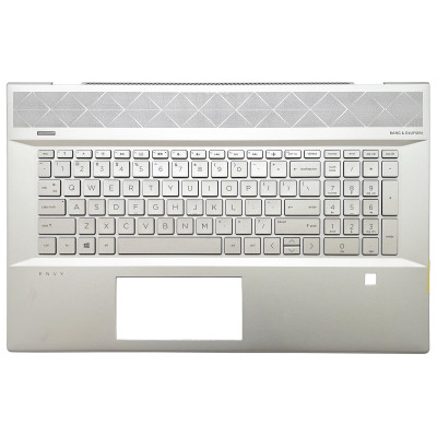 HP ENVY 17-CE, TPN-W145, backlit US keyboard palmrest silver