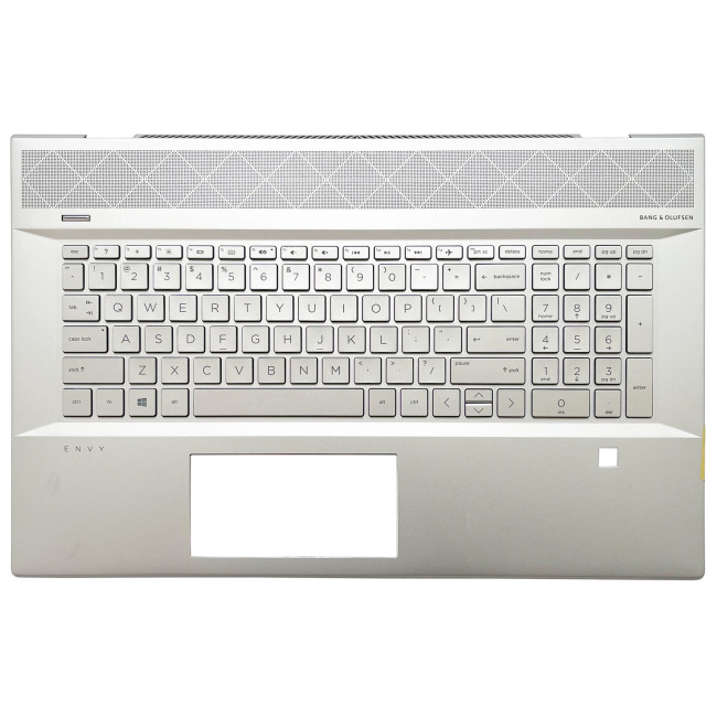 HP ENVY 17-CE, TPN-W145, backlit US keyboard palmrest silver - main product image