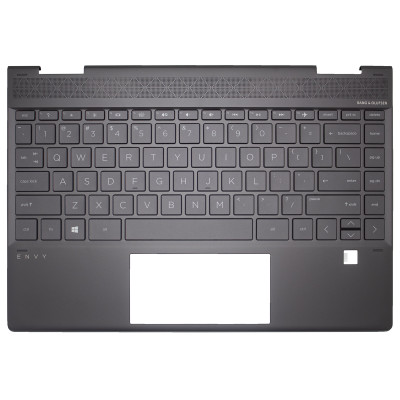 HP ENVY X360 13-AR, TPN-W141, L57495-001, backlit US keyboard palmrest brown
