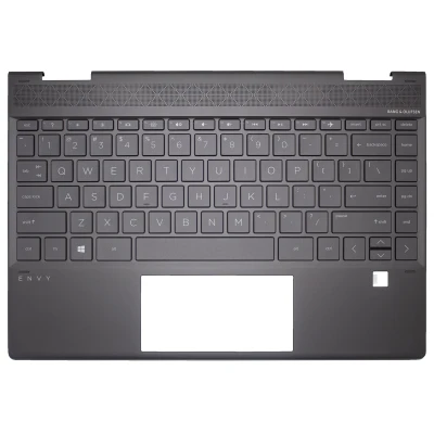 HP ENVY X360 13-AR, TPN-W141, L57495-001, backlit US keyboard palmrest brown