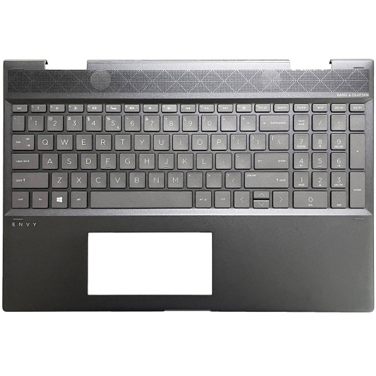 HP ENVY X360 15-CN, 15-CP, 15-AG, TPN-W134, brown backlit US keyboard palmrest - main product image