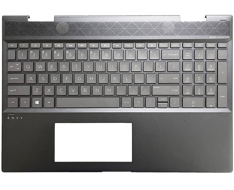 HP ENVY X360 15-CN, 15-CP, 15-AG, TPN-W134, brown backlit US keyboard palmrest - additional view 