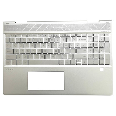 HP ENVY X360 15-DR, 15-DS, 15M W142 W143, L53815-001, backlit US keyboard palmrest