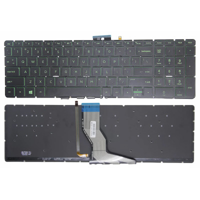 HP ENVY 17-R 17-N005TX M7-N M7-R M7-N TPN-C123 green backlit US keyboard