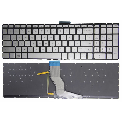 HP ENVY 17-R 17-N005TX M7-N M7-R M7-N TPN-C123 silver backlit US keyboard