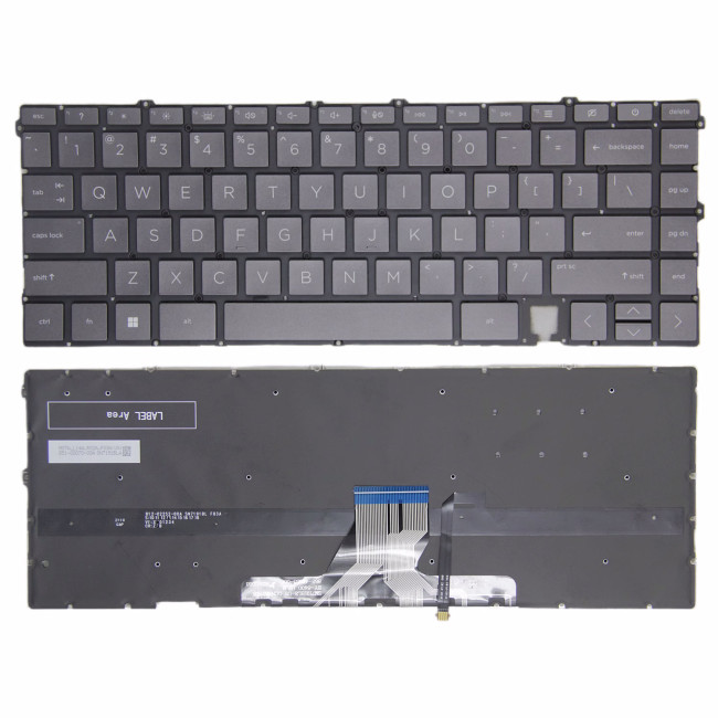 HP ENVY X360 13-AY, 13-BA, 13T-BA, 13-BD, 13M-BD, black brown backlit US keyboard - main product image