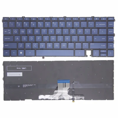 HP ENVY X360 13-AY, 13-BA, 13T-BA, 13-BD, 13M-BD, blue backlit US keyboard
