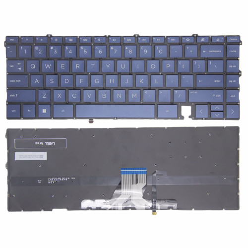 HP ENVY X360 15M-ES, 15M-EU, 15-ES, 15-EU, 15-EP, 15T-EP, blue backlit US keyboard - main product image