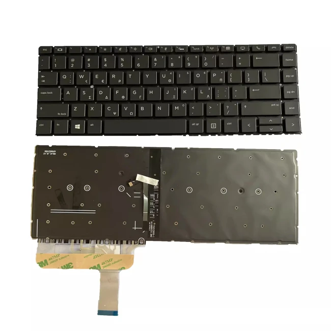 HP EliteBook 1040 G4 1040 G5 black backlit Greek GK keyboard - main product image