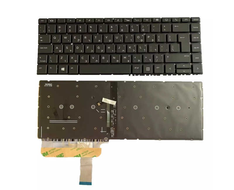 HP EliteBook 1040 G4 1040 G5 black backlit Hebrew HB keyboard , LT-14607 - additional view 