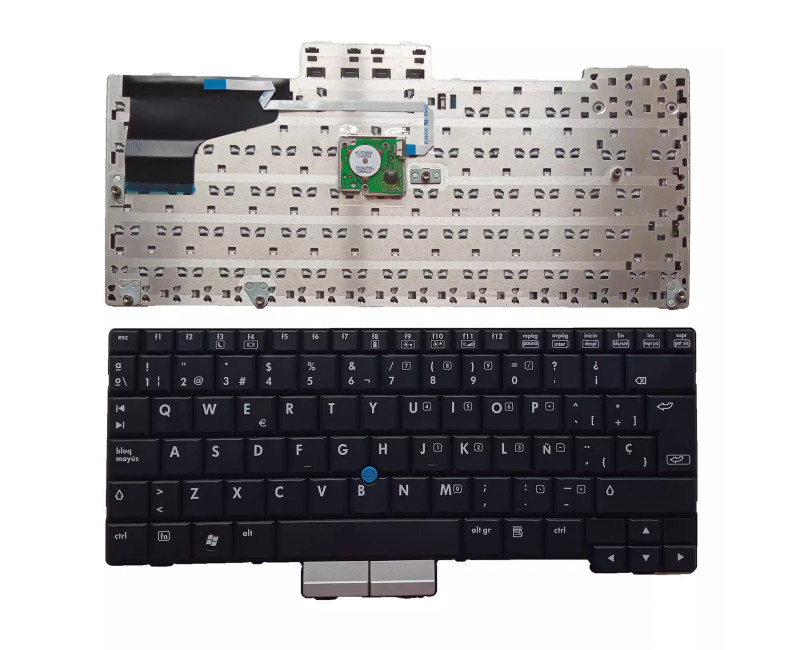 HP EliteBook 2710 2710p 2730 2730p black Spanish SP keyboard - additional view 