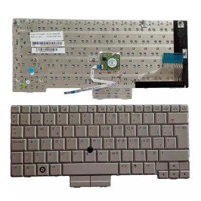 HP EliteBook 2710 2710p 2730 2730p white Spanish SP keyboard