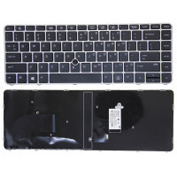 HP EliteBook 745 G3, 840 G3, 745 G4, 840 G4, 848 G3, Zbook 14U G4, silver frame trackpoint US keyboard
