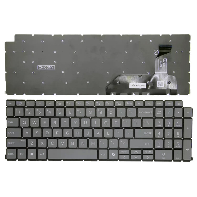 HP EliteBook 8 G1i G1a 16 inch, ZBook 8 G1i, ZBook Fury G1i 16 18 inch, HSN-I64C-8, HSN-I62C-6, HSN-I63C-6, US keyboard - main product image
