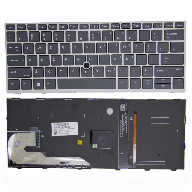 HP EliteBook 830 G5 G6, 730 G5, 735 G5, 836 G6 with trackpoint backlit US keyboard - main product image