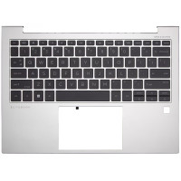 HP EliteBook 830 G9, 830 G10, 835 G9, 835 G10, backlit US keyboard palmrest silver