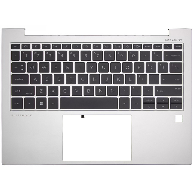 HP EliteBook 830 G9, 830 G10, 835 G9, 835 G10, backlit US keyboard palmrest silver - main product image
