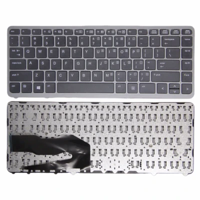 HP EliteBook 840 G1 G2 850 G1 G2 ZBook 14 G1 G2 silver frame US keyboard OEM