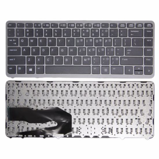 HP EliteBook 840 G1 G2 850 G1 G2 ZBook 14 G1 G2 silver frame US keyboard OEM - main product image