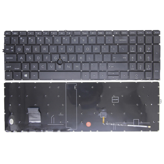 HP EliteBook 850 G7 G8, 855 G7 G8, 750 G7 G8, 755 G7 G8, Zbook Firefly 15 G7 G8 US keyboard - main product image