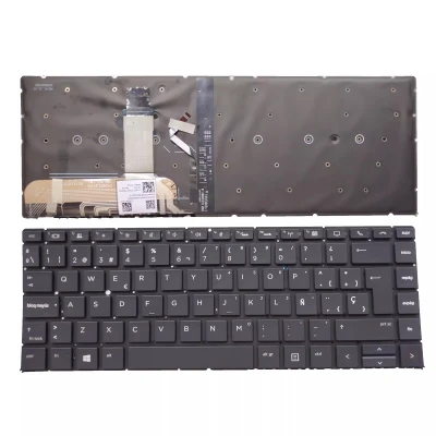 HP EliteBook Folio x360 1040 G4 G5 backlit Spanish SP keyboard
